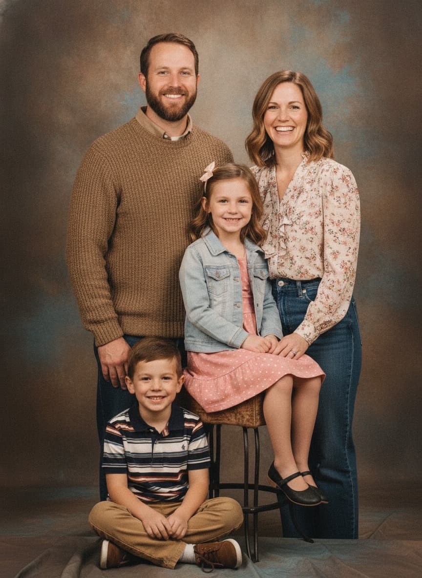 Classic Studio family portrait example